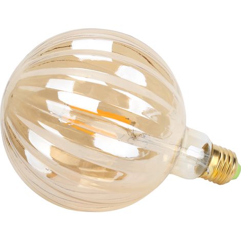 Ampoule LED à filament 4W G125 E27 en forme de pastèque, style vintage, décoration intérieure, 220V, lumière chaude (dorée) (1/5)