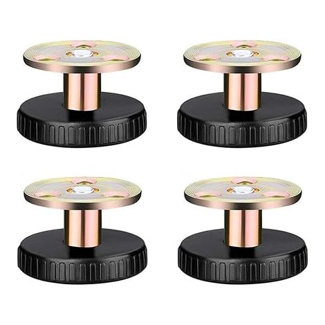 4 pièces pieds de meubles réglables, auto-adhésifs, pour lit chaise table armoire canapé (27-40 mm) (1/5)