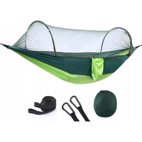 Hamaca con mosquitera autoportante de 260x140 cm para supervivencia. (1/4)