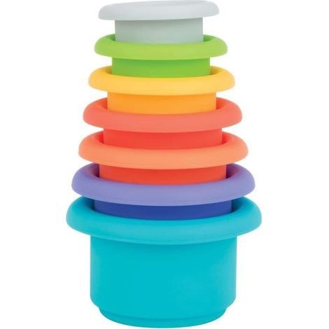 Bicchieri da bagno impilabili - NUBY - Silicone - 5 colori - 5 forme