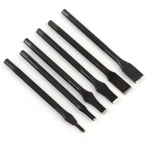 Poinçon plat droit japonais pour cuir, outil de découpe précise en DIY (1/5)