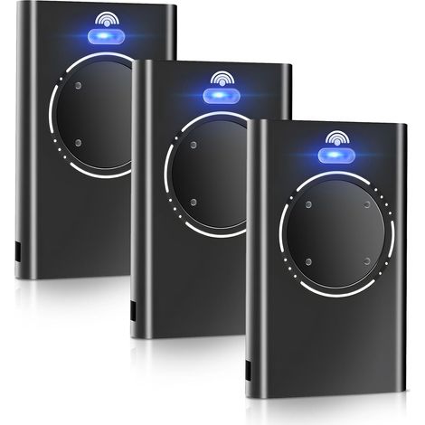 Télécommande Portail FAAC XT2 868, 868 MHz, 4 Canaux, Lot de 3, Noir, Émetteur de Remplacement pour Motorisation de Portail et Porte de Garage (1/5)