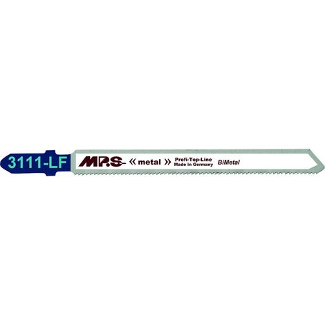 Lame de scie sauteuse bimétallique extra-longue MPS 3111-LF 21 TPI pour acier inoxydable et tôle jusqu'à 3 mm