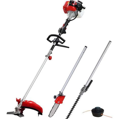 Outil de jardin multifonction motorisé 4 en 1 avec moteur thermique 33cm3 – Guide tronçonneuse 25cm – Tête débroussailleuse tap and go – LE26331DP – LEA (1/6)