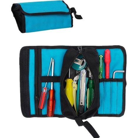 Tragbare Werkzeugtasche Elektriker Werkzeugtasche Faltbare Profi Elektrikertasche Werkzeuggürtel Werkzeugaufbewahrungstasche (1 Stück, Werkzeuge (1/5)