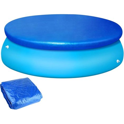 10ft Diameter Round Pool Cover, Dustproof Protective Cover for Round Inflatable Pools