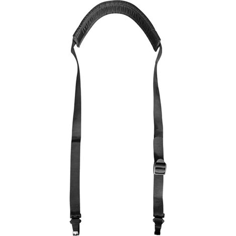 Ceinture à bandoulière pour radiocommande originale Scanreco en polyester résistant de couleur noire et extensible jusqu'à 141,5 cm (1/2)