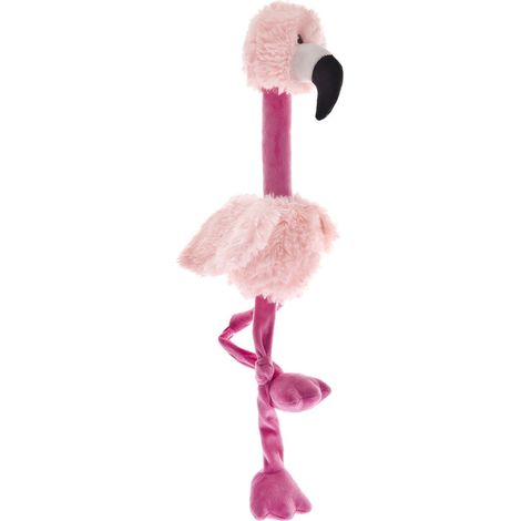 Peluche Fenicottero Ferribiella con squeaker e crackle per cani (1/4)