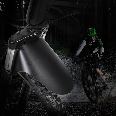 Garde-boue VTT noir avant/arrière - Protection contre la boue pour pneus tout-terrain (1/5)