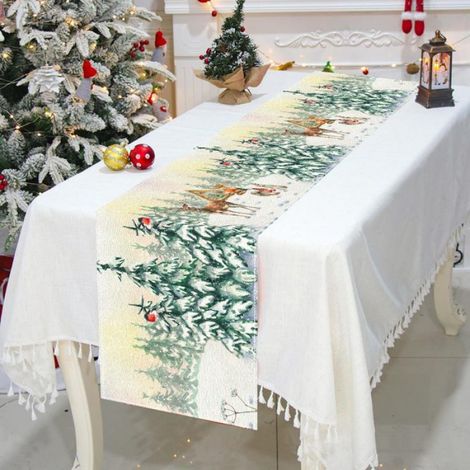 Chemin De Table - 183 x 33 cm - Pour Decoration Table Noel Salle A Manger Maison - 1 Piece (1/5)