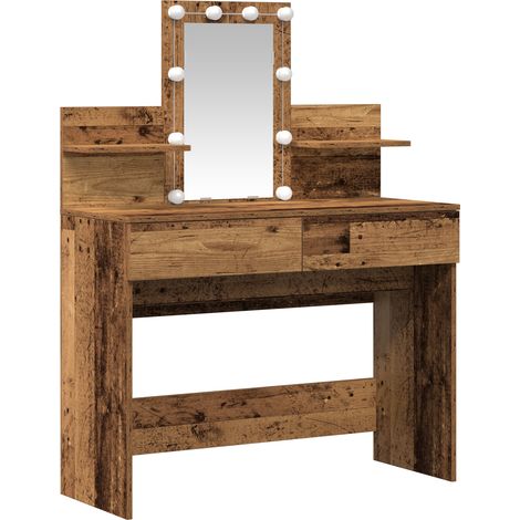 Coiffeuse，Table de maquillage Bois Ancien 100 x 40 x 130 cm Bois d'ingénierie CFW617918 (1/5)