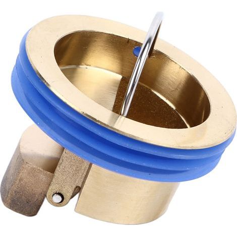 Noyau Désodorisant de Drain de Sol de Toilette, Drain de Sol de Douche à Drainage Rapide, Protecteur de Drain pour égout de Toilette de Salle de Douche (Laiton). (1/5)