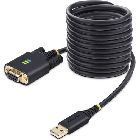 StarTech.com 1P10FFCN-USB-SERIAL cavo seriale Nero 3 m USB tipo A DB-9