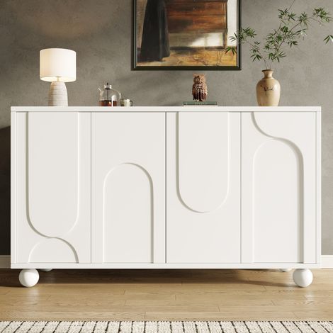 Aparador con almacenaje MDF 120 x 35 x 71 cm HAVRYA (1/5)