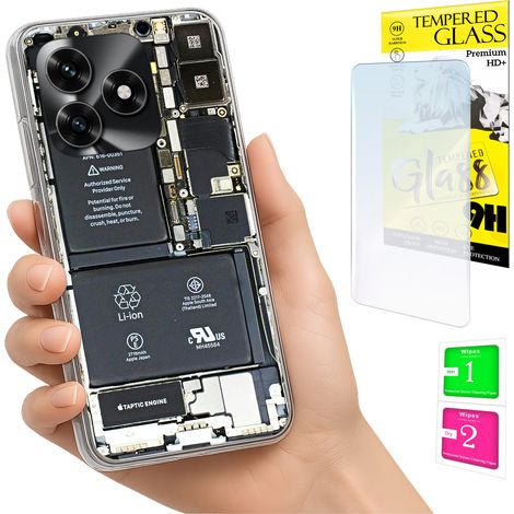 Schutzhülle für Honor X5C Plus / X5C 4G: Fotohülle mit Rückseite und 9H-Glas (1/5)