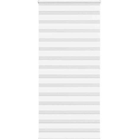 Doppelrollo Weiß 105x200 cm Stoffbreite 100,9 cm Polyester