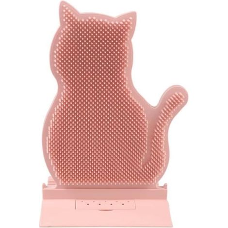 Brosse de Toilettage pour Chat Peigne de Massage Brosse Murale Chat Jouet à Gratter Chat Peigne avec Herbe à Chat Brosse d'Angle (1/4)