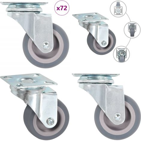 72 Stk. Lenkrollen 50 mm - Lenkrollen - Rollensatz - Schubladenführung - Transportwagen - Industriematerial - Home & Living (1/5)