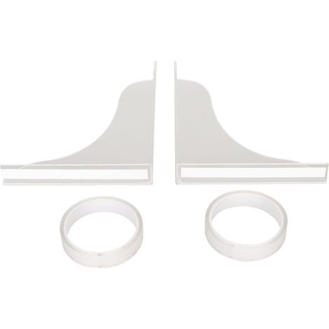 Lot de 2 protections anti-éclaboussures pour baignoire, douche et lavabo en acrylique.