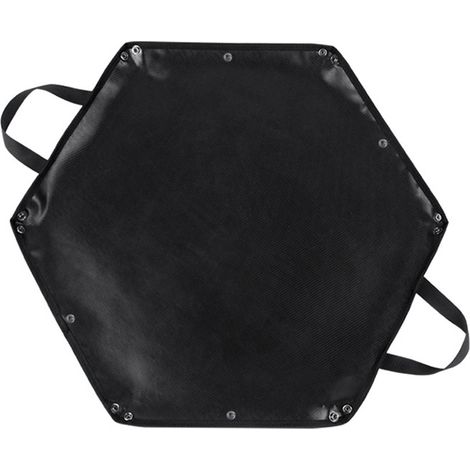 Tapis De Cheminée En Silicone - Résistant Au Feu Jusqu'à 550 °C - Pour Foyer Extérieur Et Grill - Forme Hexagonale - Taille S Ou L (1/5)