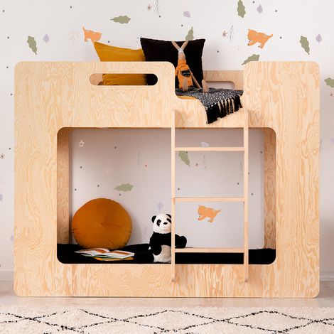 Litera 70x140 escala derecha incluido somier Mélissa Bois (1/4)