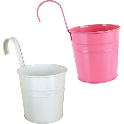 SHINEOFI Set mit 2 hängenden Blechwürfeln für künstliche Blumen (1/5)
