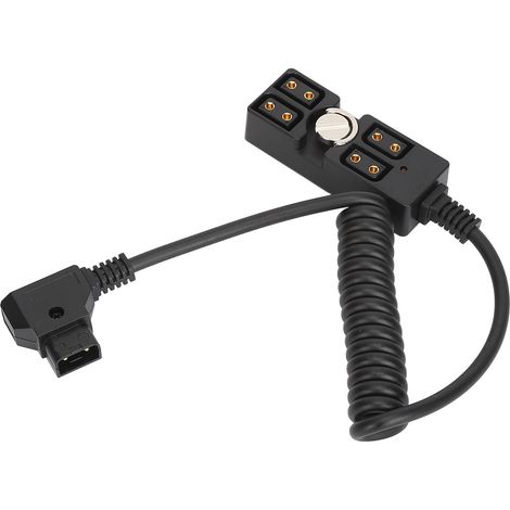 Câble d'alimentation pour caméra avec sortie D Tap et vis 1/4 pouce adaptateur répartiteur femelle D Tap B vers 4 ports pour caméra à monture V (1/5)