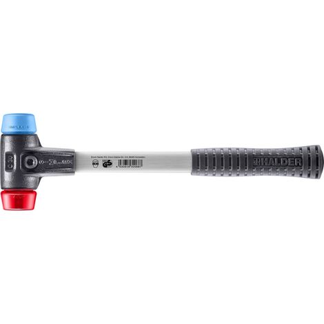 HALDER SIMPLEX TPE Weichplastikhammer mit verstärktem Tempergussgehäuse und Glasfaserstiel - D=30 mm - 3716.030 (1/5)