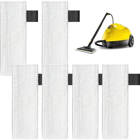 Confezione da 6 panni in microfibra di ricambio per pulitori a vapore Kärcher Easyfix modelli SC1, SC2, SC3, SC4, SC5 (1/5)