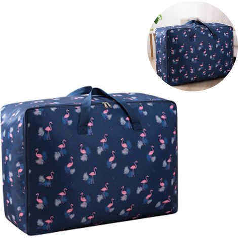 Sacs de rangement pour couettes en tissu Oxford, sacs de rangement pour vêtements, sacs de rangement grande capacité avec fermeture éclair, sacs de rangement pour couvertures et linge de lit (1/5)