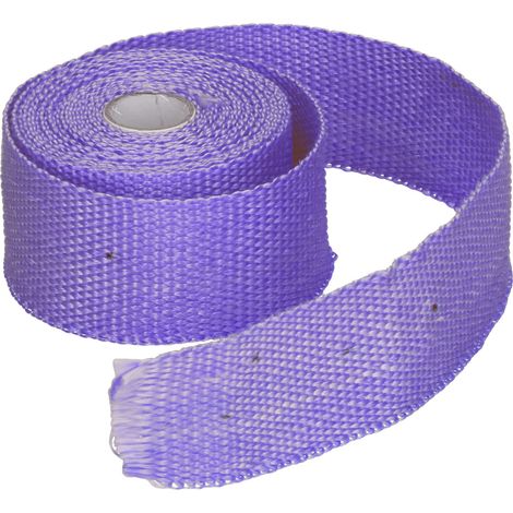 Ruban thermique haute température 5m pour échappement auto moto, attaches acier résistant - Violet (1/5)
