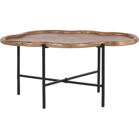 Mesita Auxiliar Mango Hierro 88X49X42 Nube Natural (1/5)