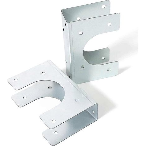 Lot de 20 supports métalliques pour montants simples en bois, compatibles avec les tuyaux jusqu'à (1/5)