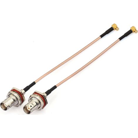 Câble MCX BNC 15cm Câble MCX Mâle Angle Droit À BNC Femelle Câble Coaxial RG316 Compatible Avec Les Applications RF, Antenne SDR, Radio Amateur, etc. (1/5)
