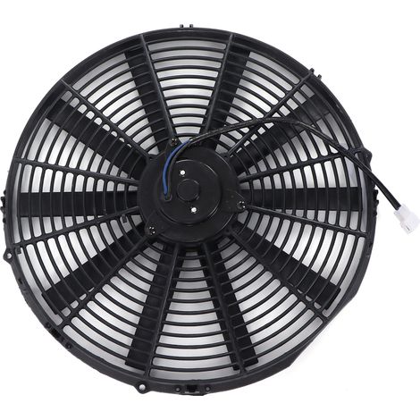 16-Zoll-Elektrolüfter (12 V, 120 W), schlank, Saug-/einziehbar, 2250 U/min, 1000 CFM, 10 Flügel, universell für Autos (1/5)