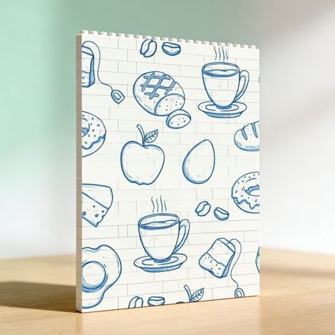 Cadre décoratif pour amoureux en briques de construction, cadeau d’anniversaire pour adultes (1/5)