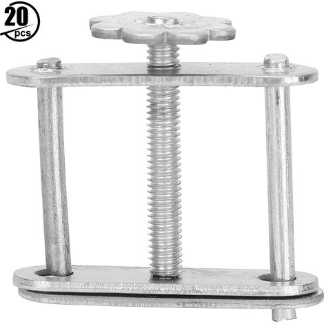 20 colliers de serrage en fer plaqué pour tuyau d'arrosage, fixation spiralée, clips de serrage pour tubes en caoutchouc (1/5)