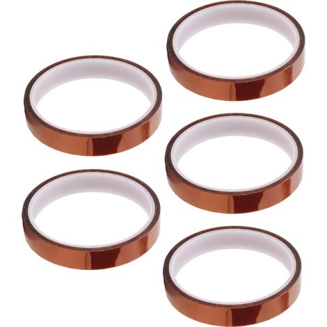 5 Stück Hochtemperatur-Klebeband, hitzebeständiges Isolier- und Wärmeübertragungsband für Elektronik, 18 mm / 0,71 Zoll (1/5)