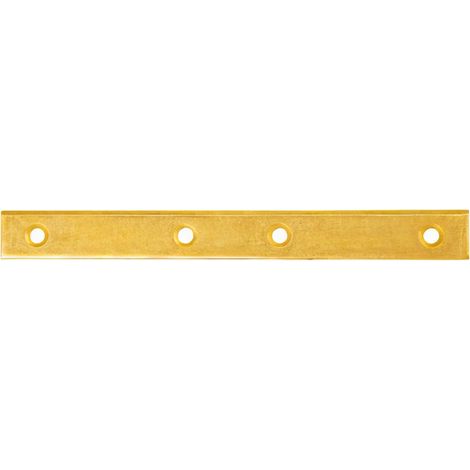 Connecteur plat étroit galvanisé jaune - 193 x 24 x 4,0 mm (1/2)