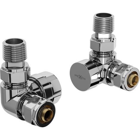 Mexen Uni-Term valvole per radiatori assiali, cromo - W903-000-01 (1/3)