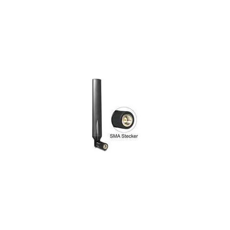 DeLOCK LTE Antenne Delock LTE SMA 1 4 dBi omni Gelenk schwarz (88451) (1/2)