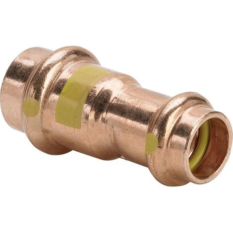 Viega Muffe mit SC Profipress G 2615.2 für Gas in 15x12mm Kupfer (1/2)