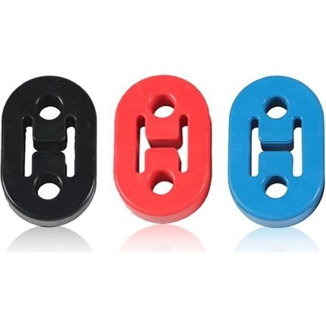 3 pièces Cintre support d'échappement de voiture 2 trous, silent bloc echappement en caoutchouc Voiture Universel en Caoutchouc pour la plupart des voitures (1/5)