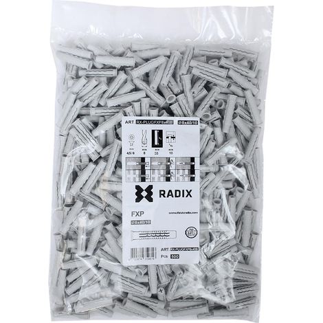 Cheville en nylon - Radix - FX PRO - 8 x 40 mm (500 pièces) (1/5)