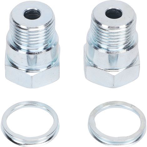 Ortviai Adaptateur pour bougie d’allumage 42009 – 2 pièces, siège à joint 18 mm, construction robuste en acier (1/5)