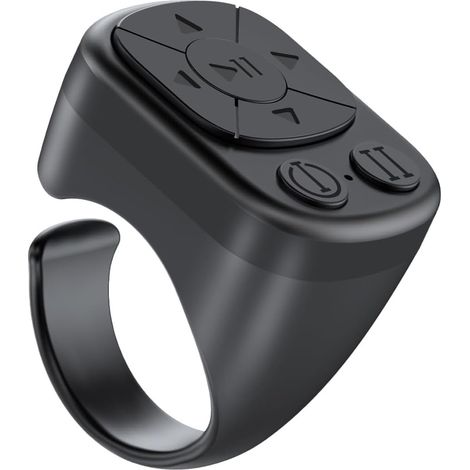 Télécommande TikTok Ring – Télécommande Bluetooth compatible avec iPhone et iPad, bouton caméra, vidéo et musique, compatible iOS et Android (1/5)