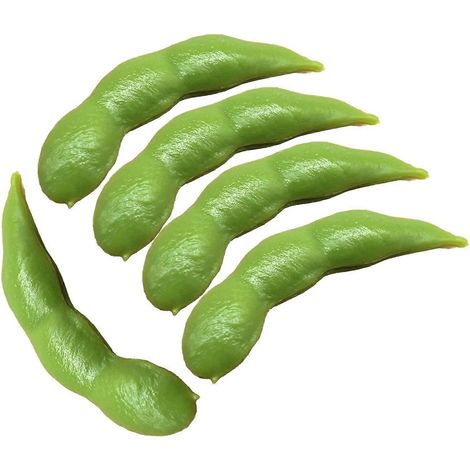 Jouet réaliste réutilisable en forme de haricot vert pour amuser les enfants et (1/4)