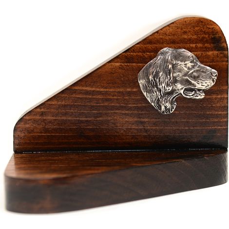 Setter anglais, Laverack - bougeoir en bois en forme de chien, porte-bougie chauffe-plat, hommage canin par Art-Dog (1/5)