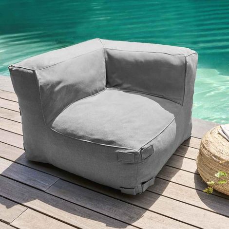 Grauer Ecksessel für modulares Sofa, Mixi - Oviala OVIALA (1/2)