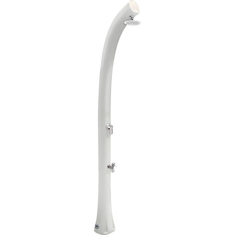 Doccia Solare da Esterno Giardino 26L Miscelatore e Lavapiedi Arkema New Happy Bianca (1/5)